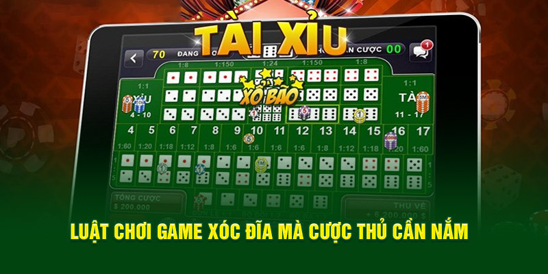 luật chơi game xóc đĩa cần nắm